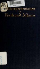 Misrepresentation in railroad affairs_cover