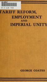 Tariff reform, employment, and imperial unity_cover