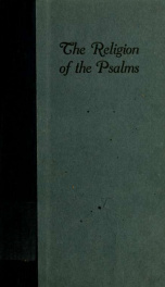 The religion of the Psalms_cover