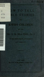 How to tell Bible stories to jewish children_cover