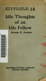 The idle thoughts of an idle fellow_cover