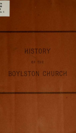 A brief history of the First Congregational church, Boylston, Mass_cover