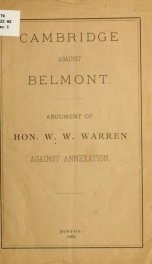 Cambridge against Belmont_cover