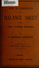 How to understand the balance sheet and other periodical statements by a chartered accountant_cover
