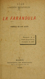 La farándula : comedia en dos actos_cover