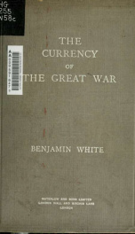 The currency of the Great War_cover