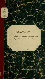 Statues of Jonathan Trumbull and Roger Sherman. Speech of Hon. Stephen W. Kellogg, of Connecticut, in the House of representatives, April 29, 1872_cover