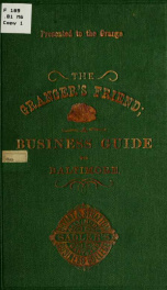 The granger's friend; a business guide to Baltimore_cover