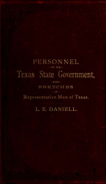 Personnel of the Texas state government : with sketches of representative men of Texas_cover