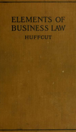 The elements of business law : with illustrative examples and problems_cover