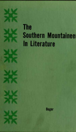 The southern mountaineer in literature, an annotated bibliography_cover