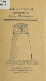 Historical sketch of the first monument to George Washington, on South Mountain, near Boonsboro, Maryland_cover