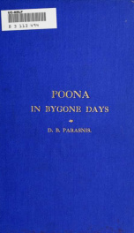 Poona in bygone days_cover