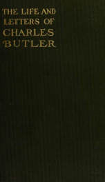 The life and letters of Charles Butler_cover