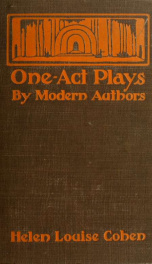 One-act plays by modern authors_cover