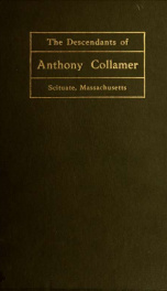 Genealogy of the descendants of Anthony Collamer of Scituate, Massachusetts_cover