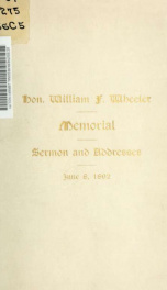 A discourse delivered at the funeral of Hon. William F. Wheeler_cover