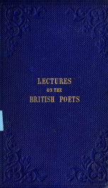 Lectures on the British poets_cover