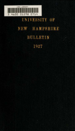 University of New Hampshire and the New Hampshire College of Agriculture and the Mechanic Arts : [catalog]_cover