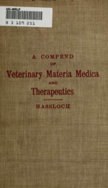 A compend of veterinary materia medica and therapeutics_cover