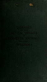 The diseases of the genital organs of domestic animals_cover