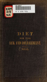 Diet for the sick and convalescent_cover