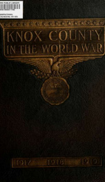 Knox County in the World War, 1917-1918-1919_cover