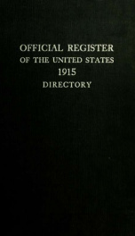 Official register of the United States 1915_cover