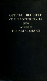 Official register of the United States 1907, Vol. 2_cover