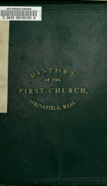 History of the First church in Springfield. An address delivered June 22, 1875_cover