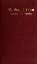 McNeills code. (1908 edition)_cover