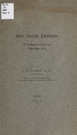 Rev. Jacob Johnson of Wallingford, (Conn.) and Wilkes-Barre, (Pa.)_cover