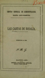 Las cartas de Rosalía : zarzuela en un acto_cover