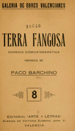 Terra fangosa : comedia cómica-dramática en un acte, dos cuadros y en prosa_cover