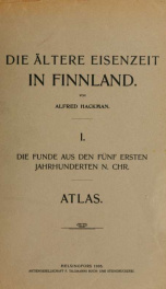 Die ältere Eisenzeit in Finnland vol 1 pt 2_cover