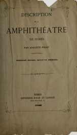 Description de l'Amphithéâtre de Nîmes_cover