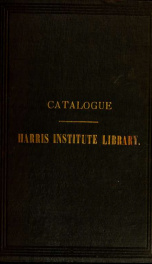 Catalogue of books in the library, with rules and regulations_cover