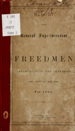 Report of the general superintendent of freedmen 1_cover