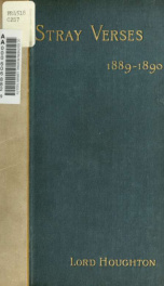 Stray verses, 1889-1890_cover