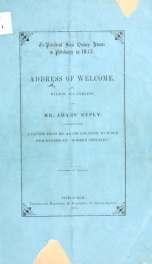 Ex-President John Quincy Adams in Pittsburgh in 1843_cover