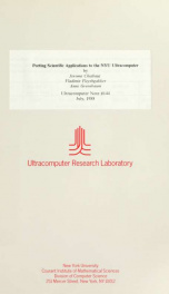 Porting scientific applications to the NYU ultracomputer_cover