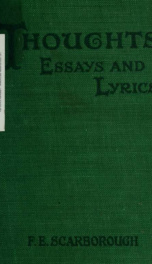 Thoughts : essays and a few lyrics_cover