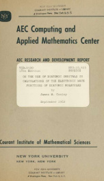 On the use of diatomic orbitals in calculations of the electronic wave functions of diatomic molecules_cover