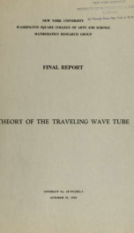 Theory of the traveling wave tube. Final report_cover