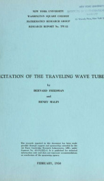 Excitation of the traveling wave tube_cover