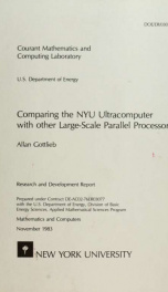 Comparing the NYU ultracomputer with other large-scale parallel processors_cover