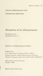 Wireability of an ultracomputer_cover