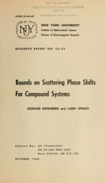 Bounds on scattering phase shifts for compound systems_cover