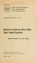 Bounds on scattering phase shifts: static central potentials_cover