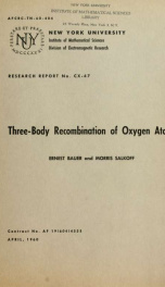 Three-body recombination of oxygen atoms_cover